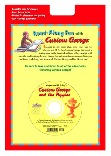 Book cover for Curious George and the Puppies Book & Cd