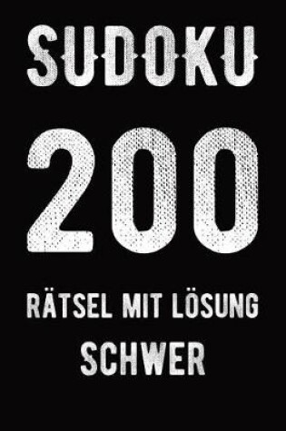 Cover of Sudoku 200 Rätsel mit Lösung schwer