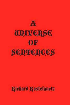 Book cover for A Universe of Sentences