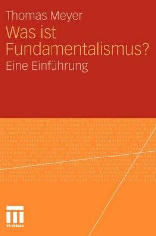 Cover of Was Ist Fundamentalismus?