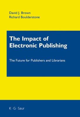 Book cover for The Impact of Electronic Publishing