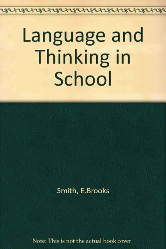 Book cover for Language and Thinking in School