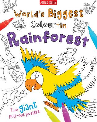 Book cover for World's Biggest Colour-in Rainforest