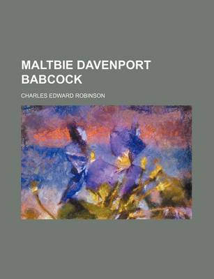 Book cover for Maltbie Davenport Babcock