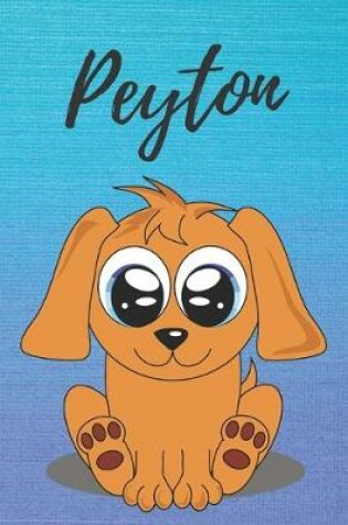 Cover of Peyton dog coloring book / notebook / journal / diary