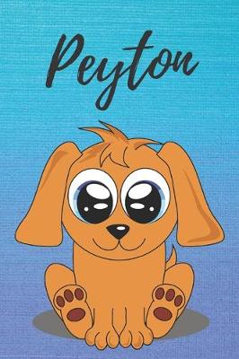 Book cover for Peyton dog coloring book / notebook / journal / diary