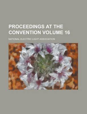 Book cover for Proceedings at the Convention Volume 16