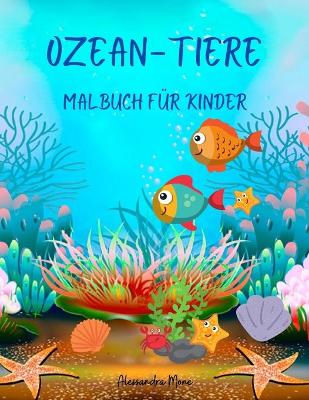 Book cover for Ozean-Tiere Malbuch für Kinder