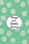 Book cover for Prayer and Sermon Journal Notebook DOUBLE PAGES Dandelions Pattern 7