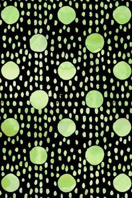 Cover of Journal Notebook Watercolor Spots and Dots Green