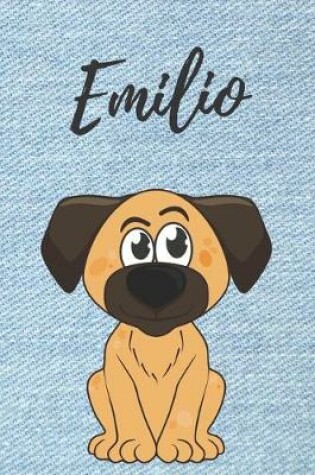 Cover of Emilio Notizbuch Hunde / Malbuch / Tagebuch DIN A5