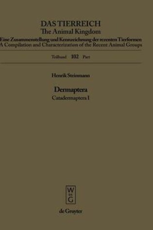 Cover of Dermaptera. Catadermaptera I