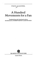 Book cover for Hundred Movements for a Fan