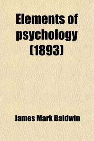 Cover of Elements of Psychology
