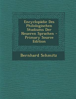 Book cover for Encyclopadie Des Philologischen Studiums Der Neueren Sprachen