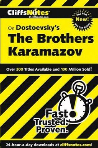 Cover of Cliffsnotes on Dostoevsky's the Brothers Karamazov, Revised Edition
