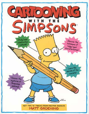 Book cover for Cartooning with "The Simpsons"