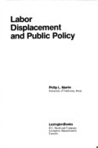 Cover of Labour Displacement and Public Policy