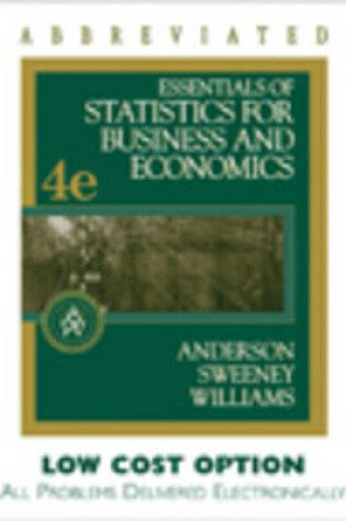 Cover of Essentials of Statistics for Business and Economics