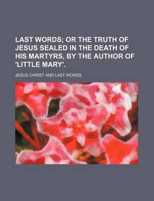 Book cover for Last Words