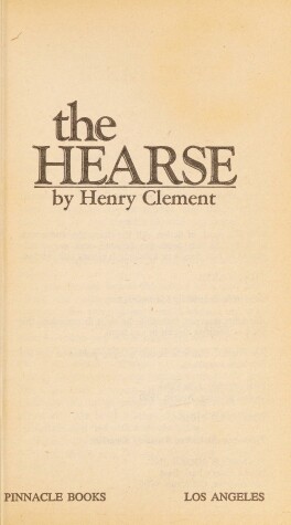 Book cover for The Hearse