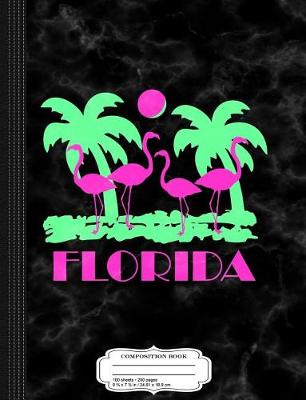 Book cover for Retro Florida Flamingos Composition Notebook