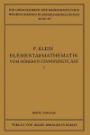 Book cover for Elementarmathematik Vom Hoheren Standpunkte Aus