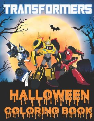 Book cover for Transformers Halloween Coloring Book