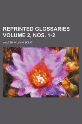 Cover of Reprinted Glossaries Volume 2, Nos. 1-2