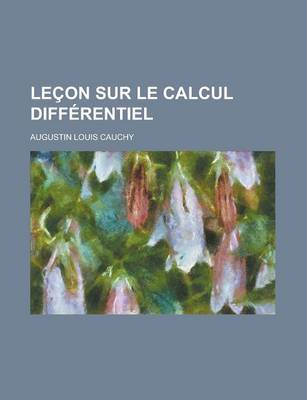Book cover for Lecon Sur Le Calcul Differentiel