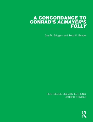 Cover of A Concordance to Conrad's Almayer's Folly