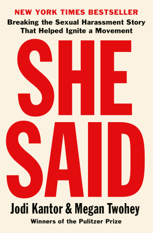 Book cover for She Said