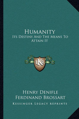 Book cover for Humanity Humanity