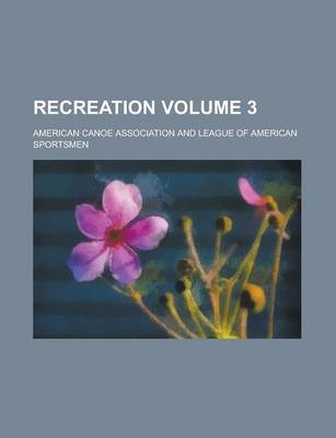 Book cover for Recreation Volume 3