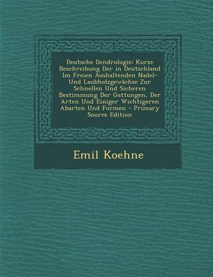 Book cover for Deutsche Dendrologie