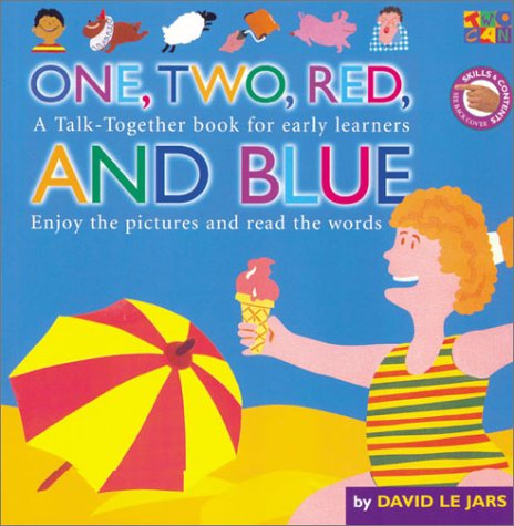 Book cover for One, Two, Red and Blue