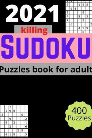 Cover of 2021 sudoku puzzles book for adults