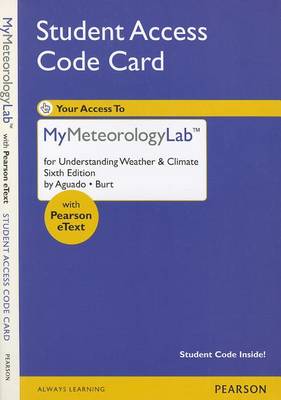 Book cover for Understanding Weather & Climate Student Access Code Card