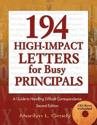 Book cover for 194 High-Impact Letters for Busy Principals