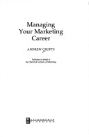 Cover of Managing Your Marketing Career