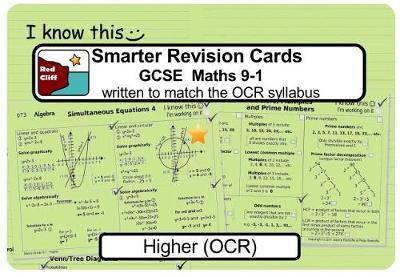 Book cover for Smarter Revision Cards Book - GCSE Maths 9-1 Higher (OCR)