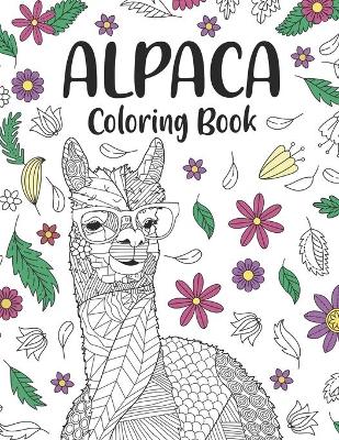 Book cover for Alpaca Coloring Book