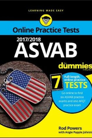 Cover of 2017/2018 ASVAB For Dummies with Online Practice