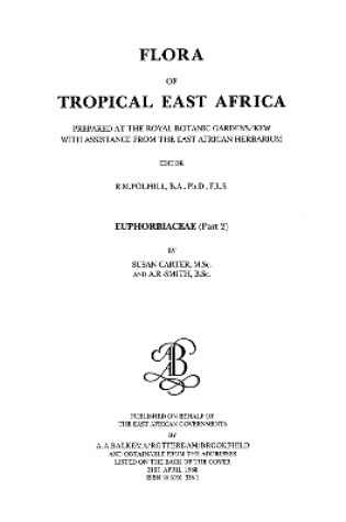 Cover of Flora of Tropical East Africa - Euphorbiac v2 (1988)