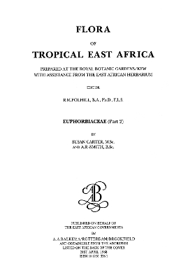 Book cover for Flora of Tropical East Africa - Euphorbiac v2 (1988)