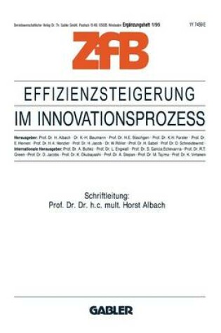 Cover of Effizienzsteigerung im Innovationsprozeß