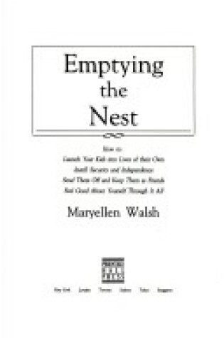 Cover of Emptying the Nest