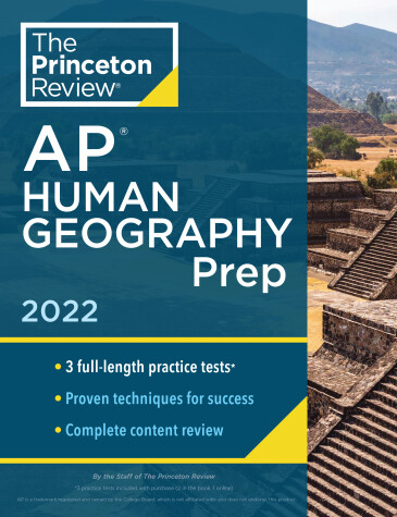 Book cover for Princeton Review AP Human Geography Prep, 2022