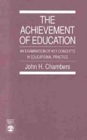 Book cover for The Achievement of Education