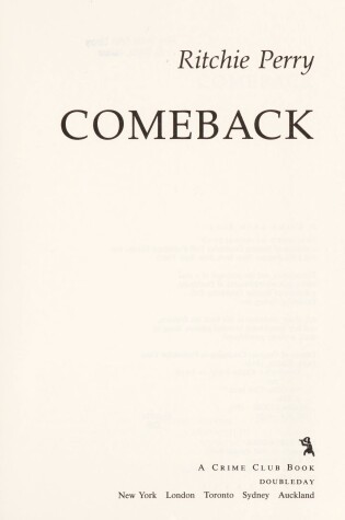 Cover of Comeback
